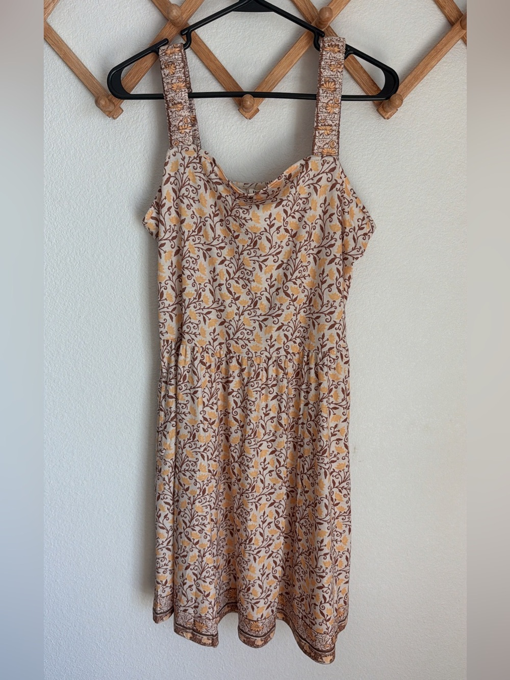 HuHot Floral Cottagecore, Prairie Smocked Mini Dress - Size XL